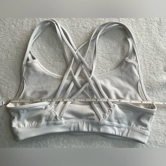 Athleta womens XS white sport bra and purple geometric Capri leggings bundle set - Picture 12 of 16